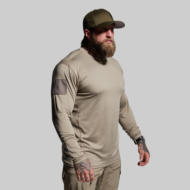 Long Sleeve Range Shirt (Desert Tan-Velcro)