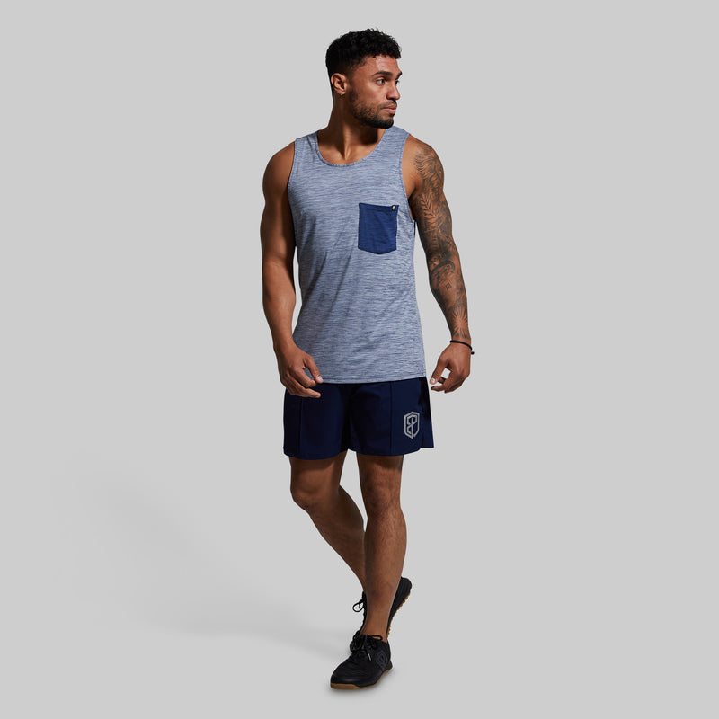 Athleisure Pocket Tank (Ocean)