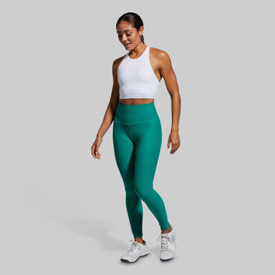 Synergy Cropped Sports Bra (White)